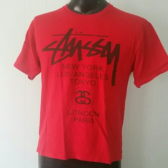 Stussy Other - STUSSY Tshirt Tee Red Black